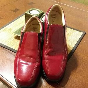 Red Patent Nike Golf Shoes